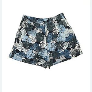 ELIANE ROSE Floral Blue and Black Women's Shorts